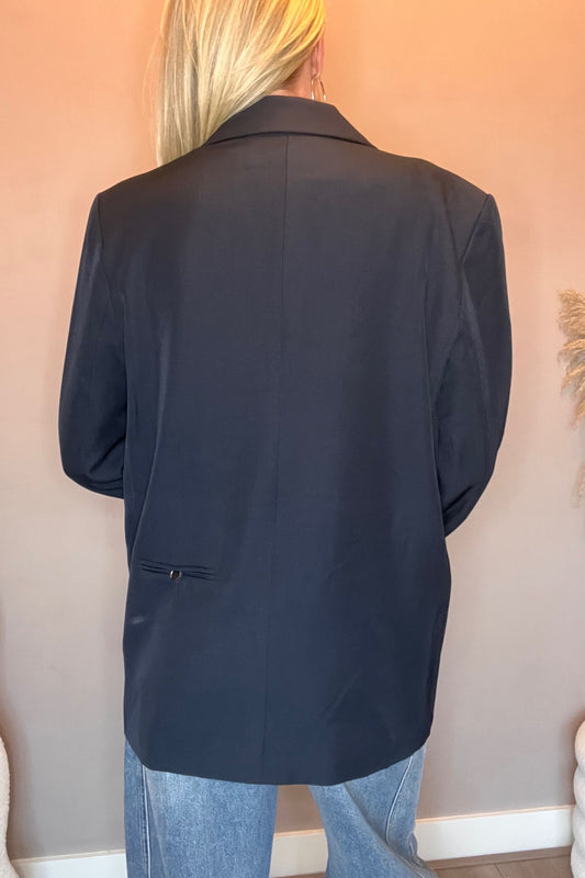 Blazer Pom Navy Blue