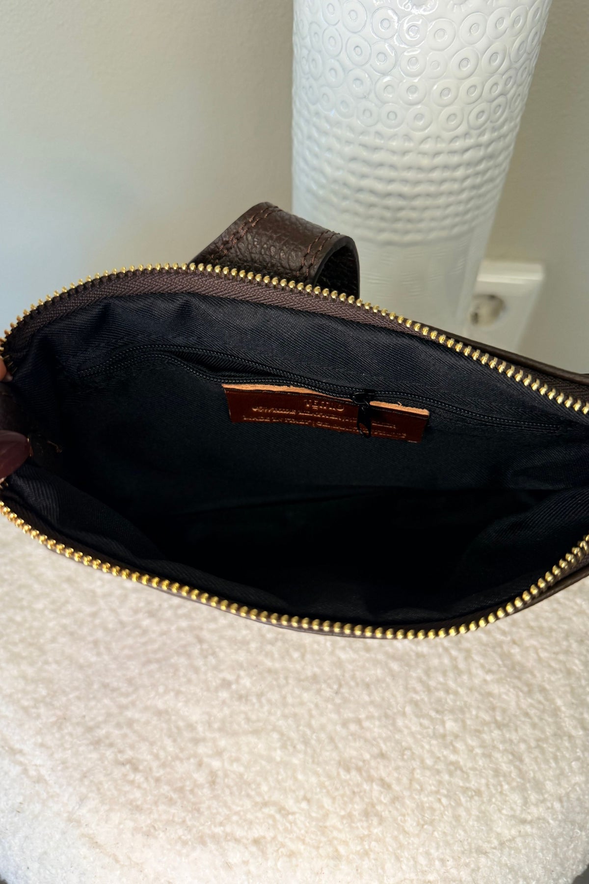 Burnley Bag Leather Chocolat