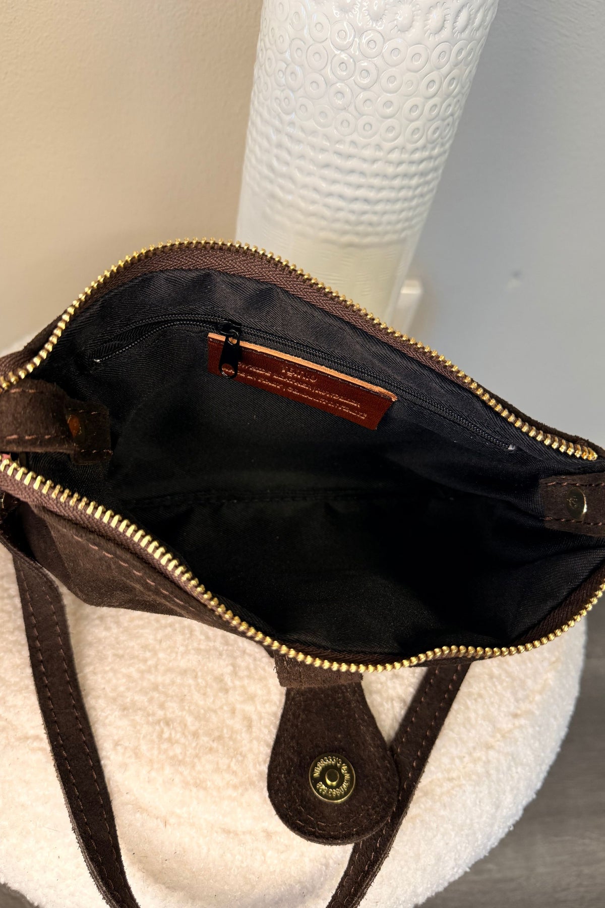 Burnley Bag Suède Chocolat