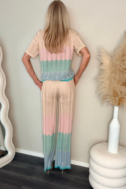 Dani 2-piece set sand/pink