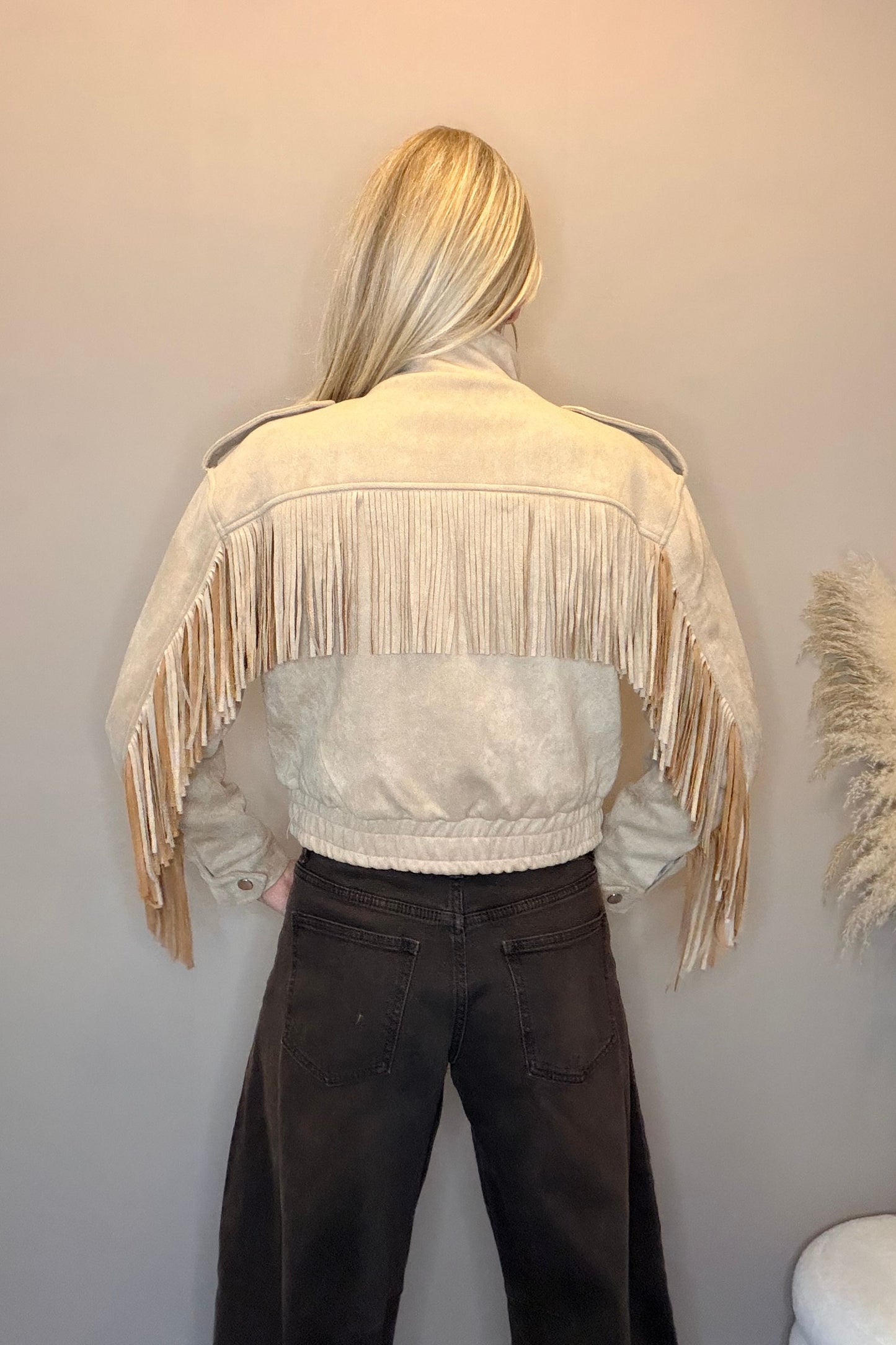 Goldie Franje Jacket Beige