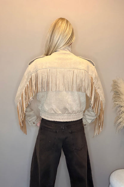 Goldie Franje Jacket Beige