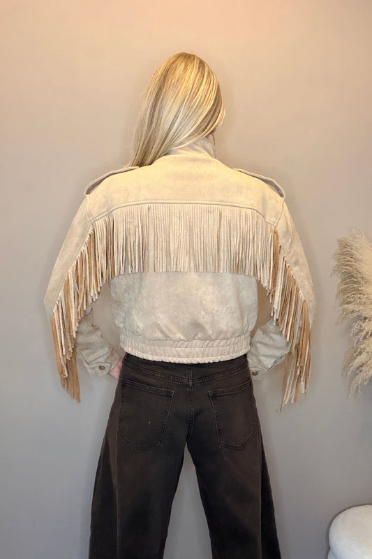 Goldie Franje Jacket Beige