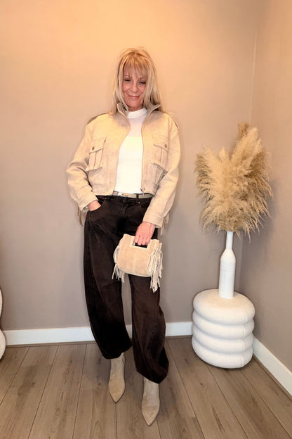 Goldie Franje Jacket Beige