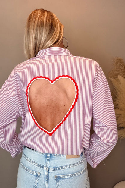 Blouse Heart Purple