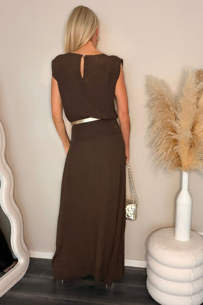 Ilse 2-piece set choco