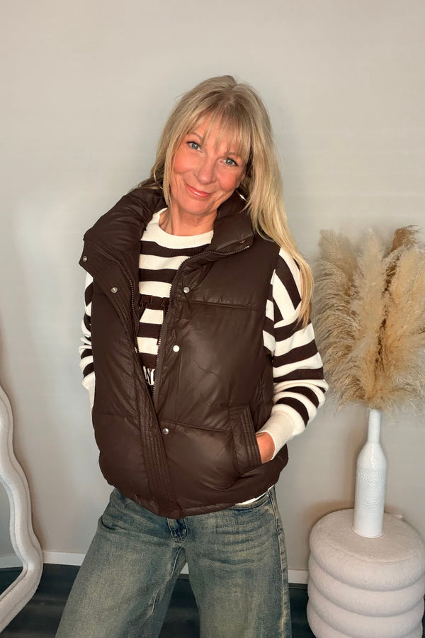 Lenny Bodywarmer Chocolat