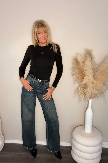 Malelions Crewneck Bodysuit Black