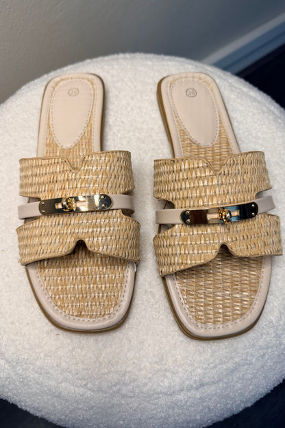 Mary Slippers Beige