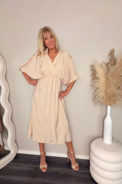 Melinda Dress Beige