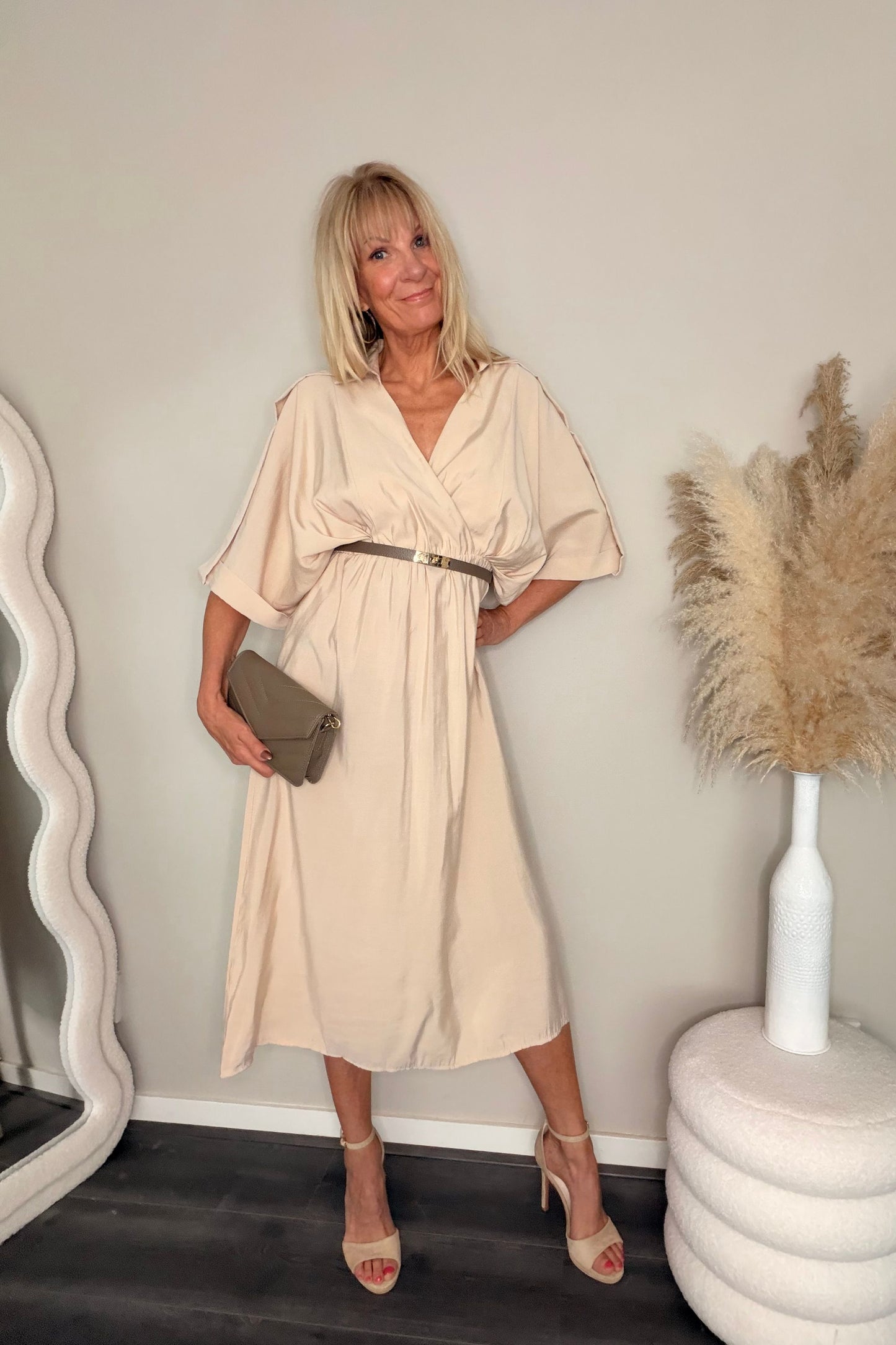 Melinda Dress Beige