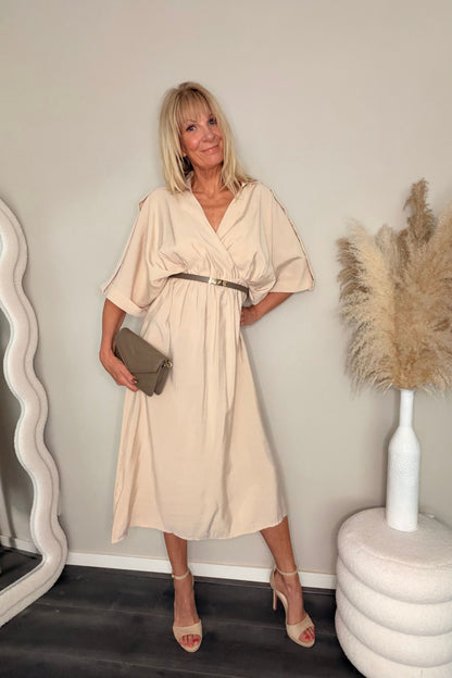 Melinda Dress Beige