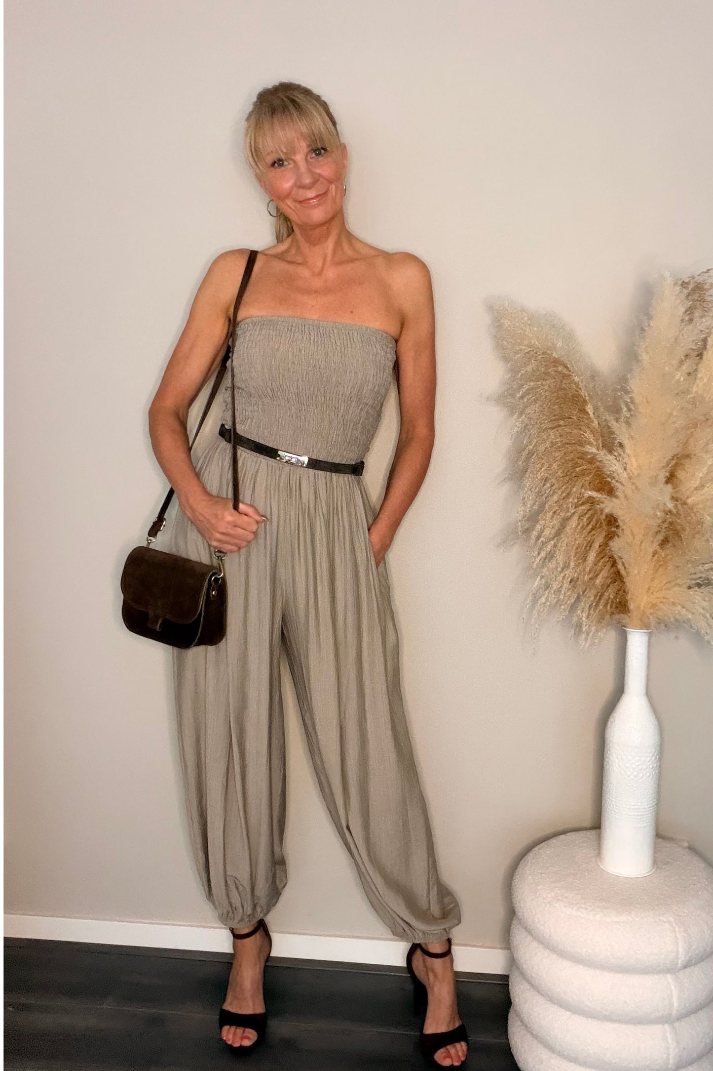 Milly Jumpsuit Taupe