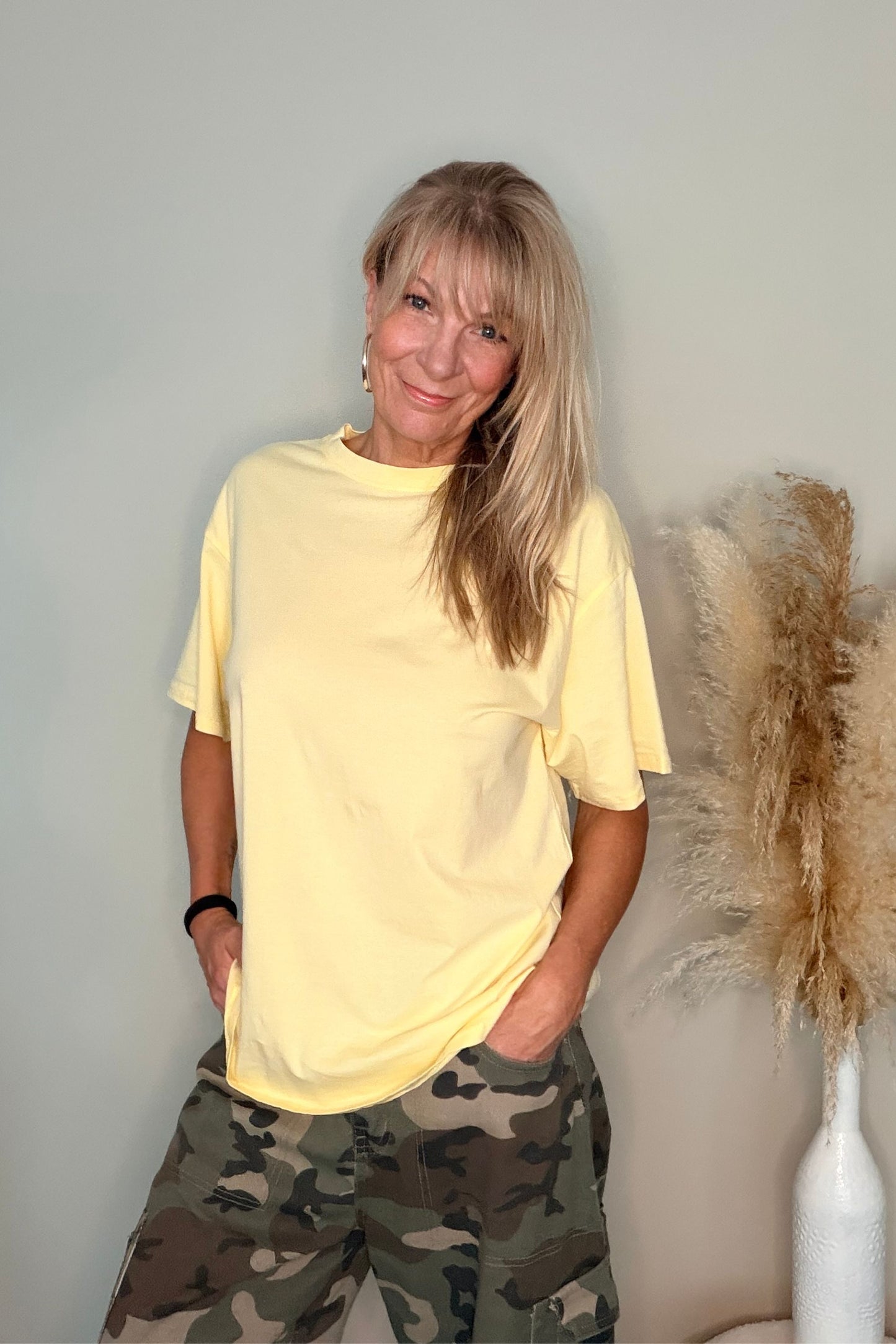New York T-Shirt Yellow/White
