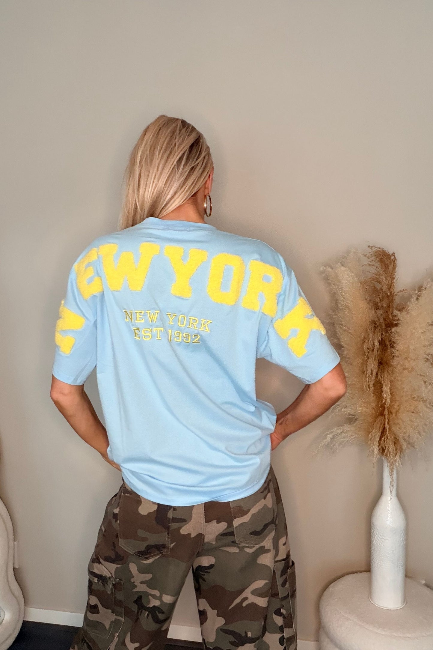 New York T-Shirt Blue/Yellow