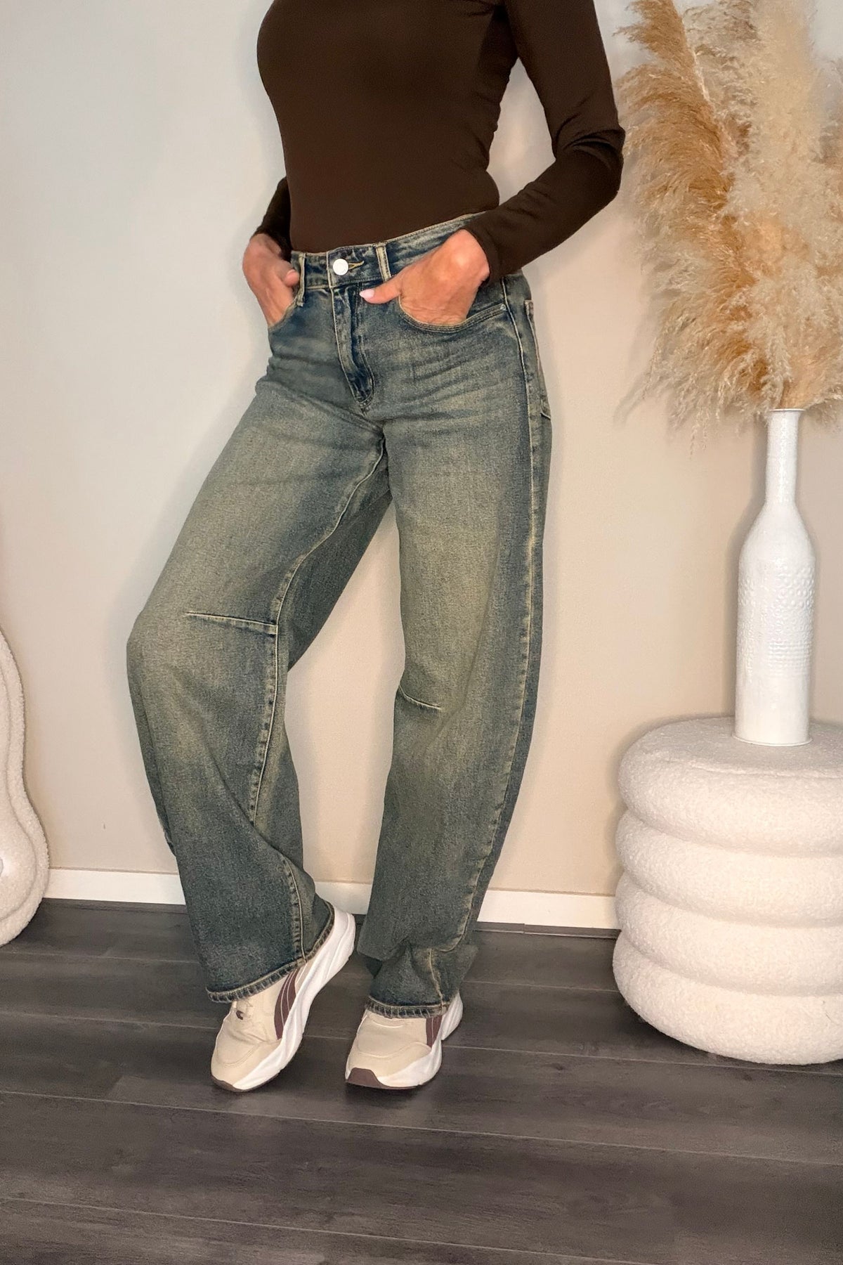 Queen Hearts Ballon Jeans W3717-10