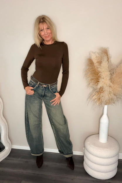 Queen Hearts Ballon Jeans W3717-10
