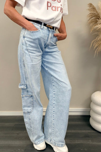 Queen Hearts Cargo Jeans W3885