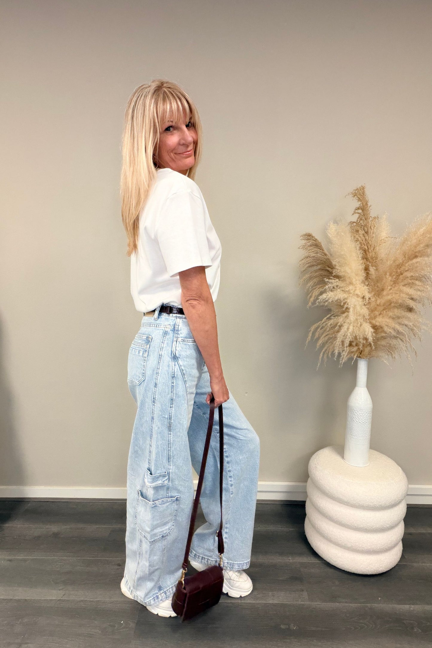 Queen Hearts Cargo Jeans W3885