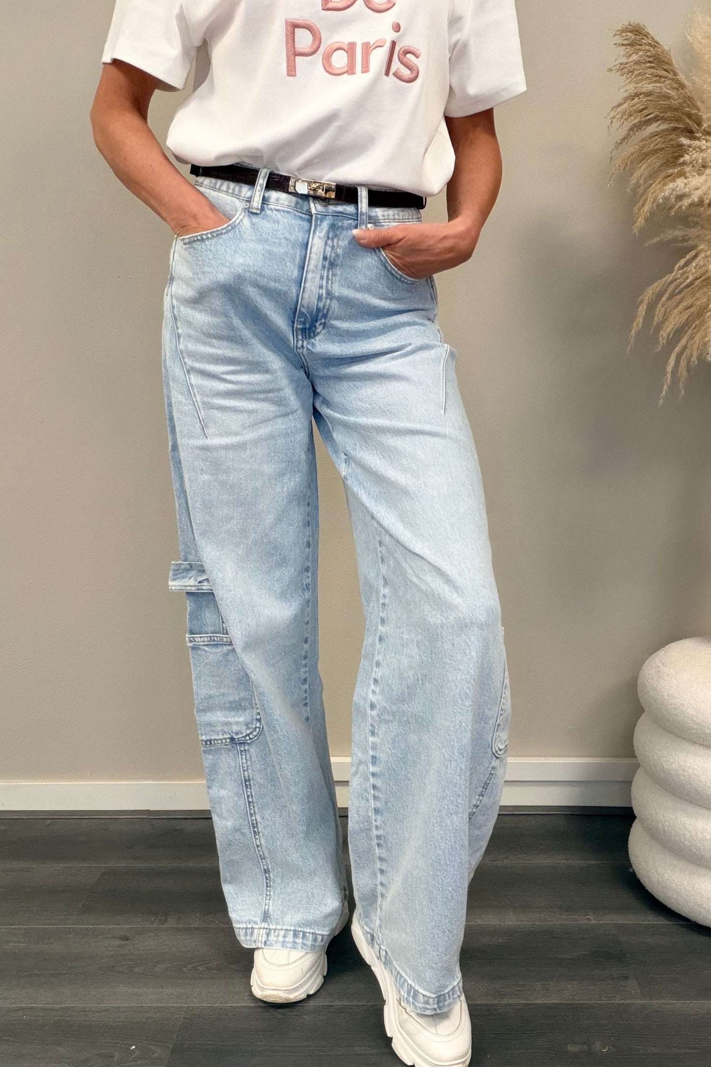 Queen Hearts Cargo Jeans W3885