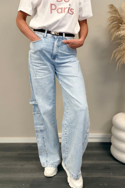 Queen Hearts Cargo Jeans W3885