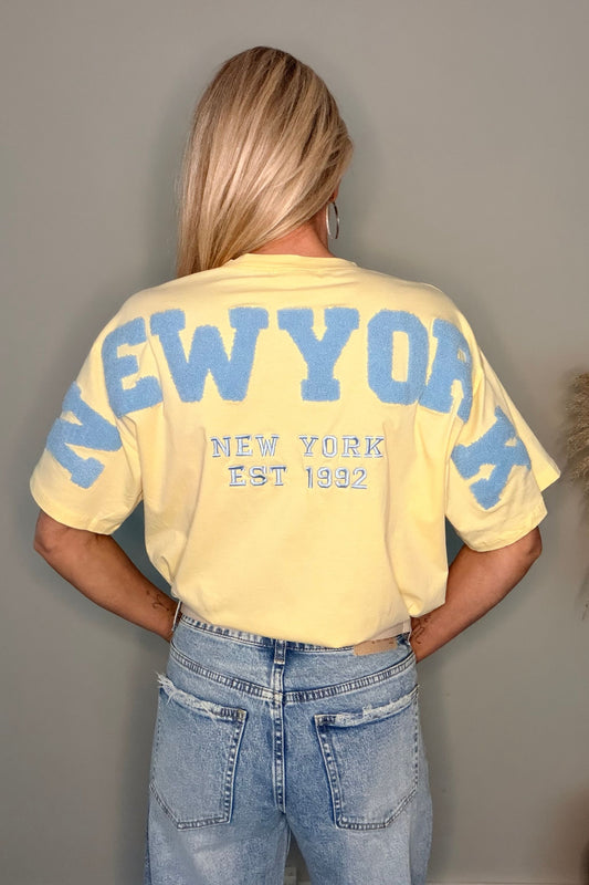 New York T-Shirt Yellow/Blue