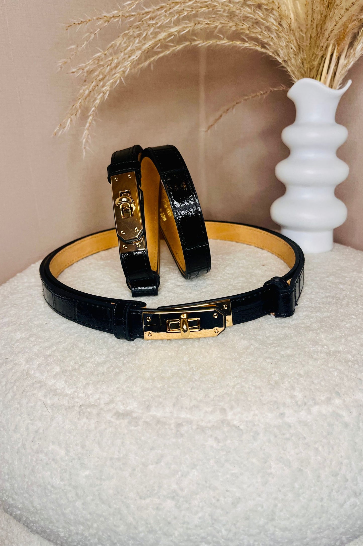 Belt Stella Croc Black