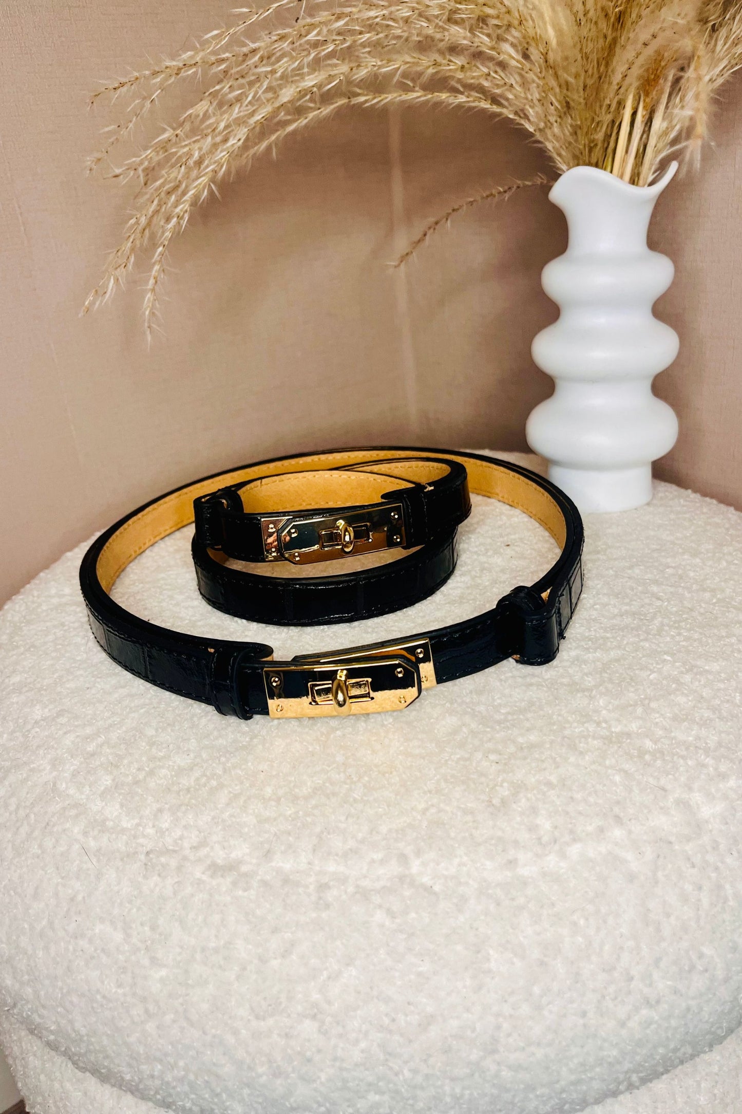 Belt Stella Croc Black