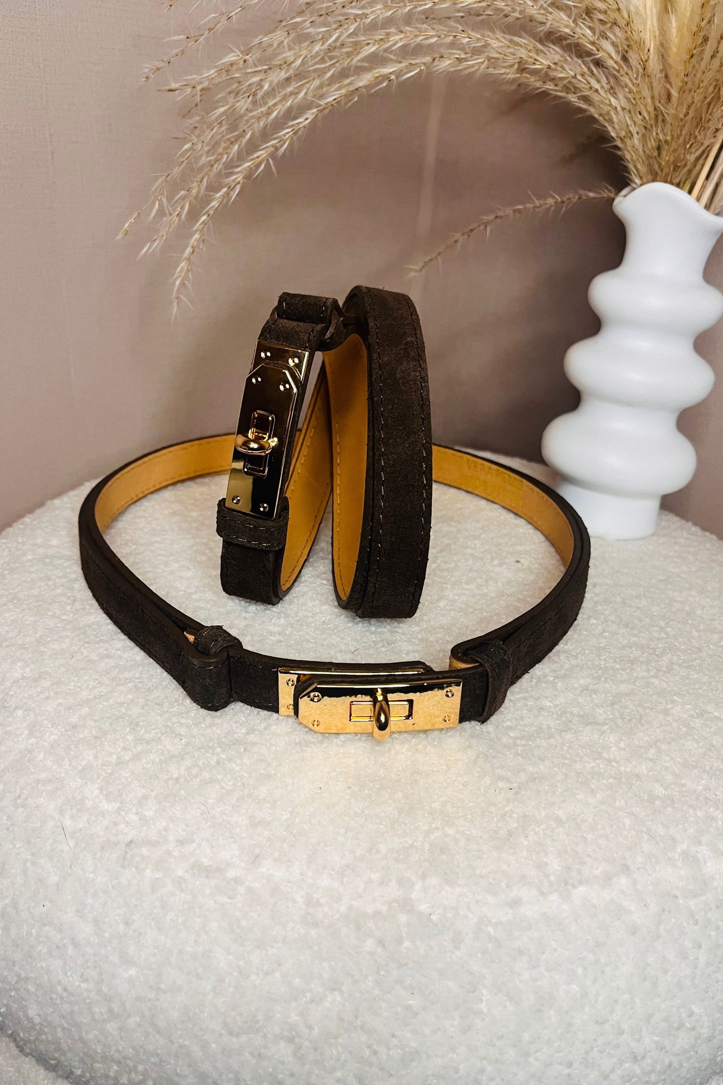 Belt Stella Suède Chocolat