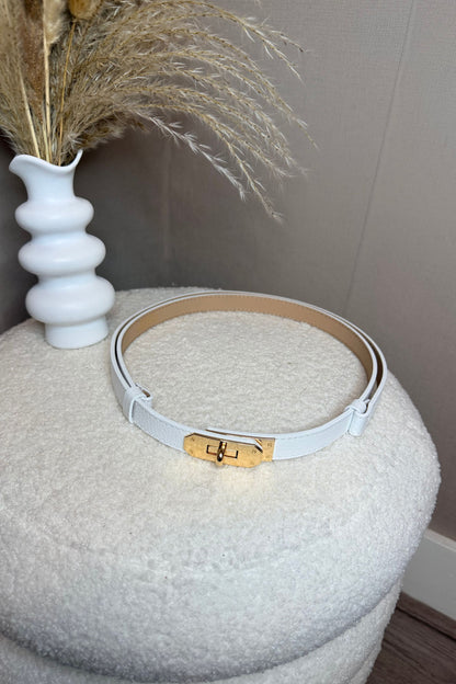 Stella Belt White