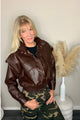 Vera Jacket PU Chocolat