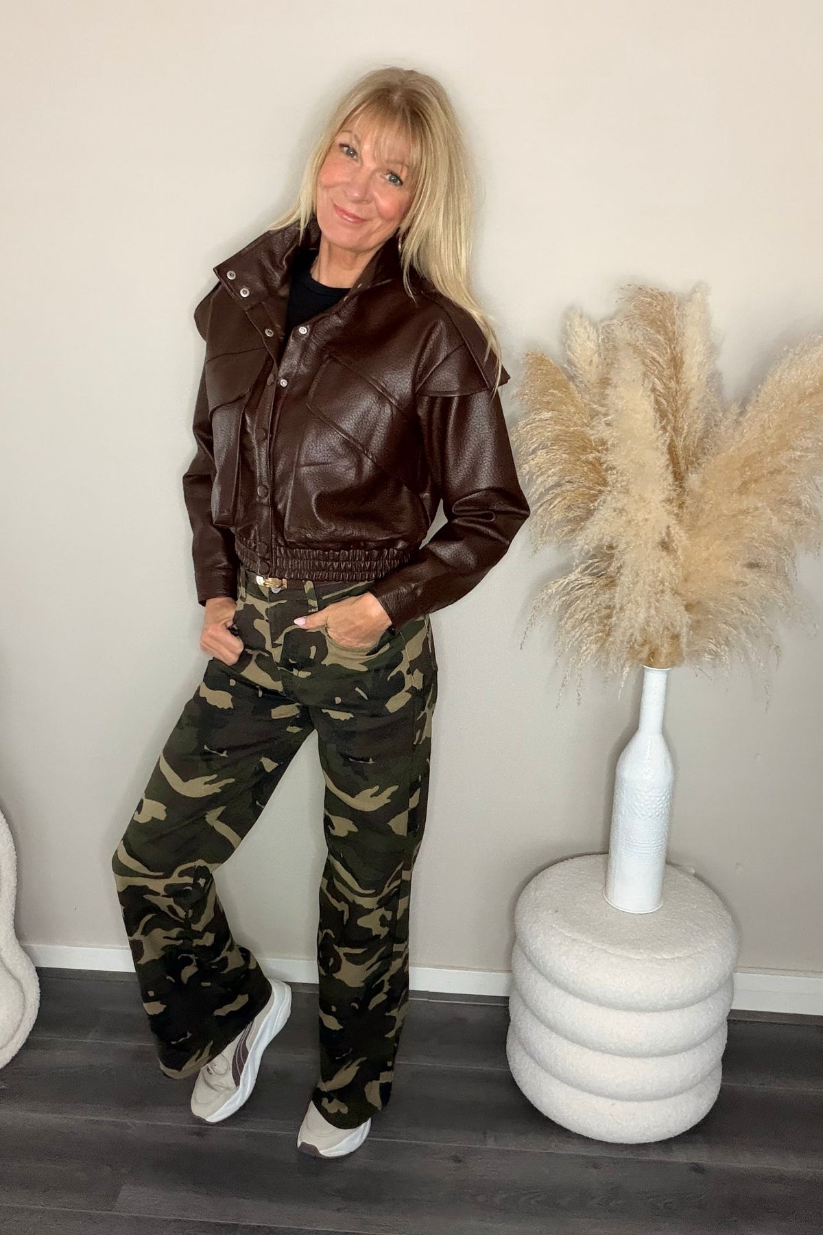 Vera Jacket PU Chocolat