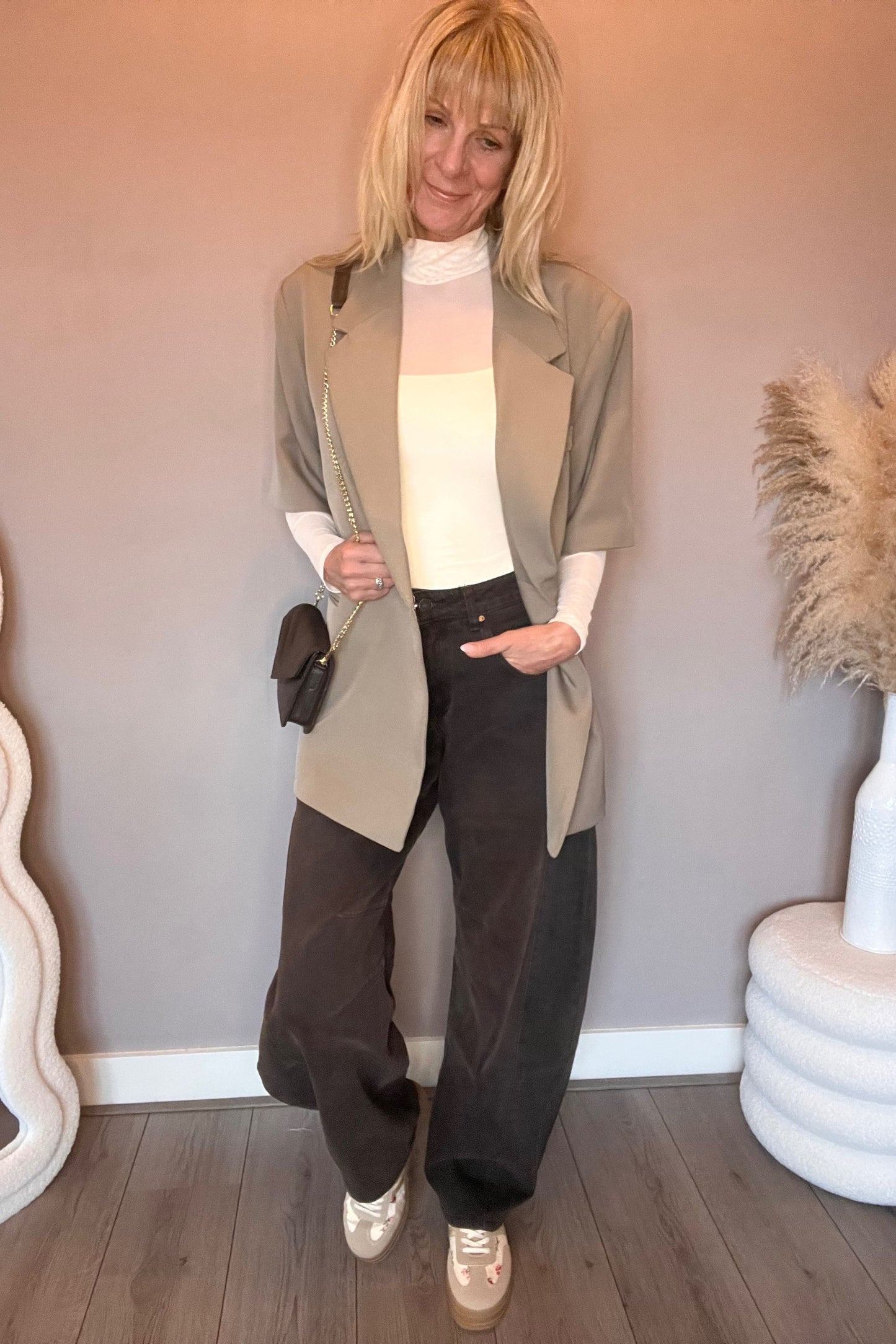 Pammie Blazer Taupe