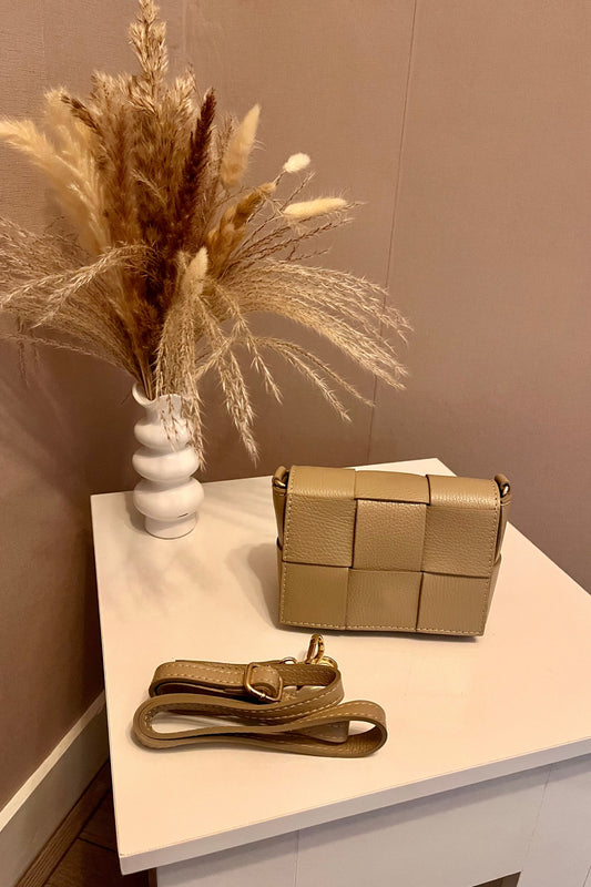Crossbody Bag Square Taupe