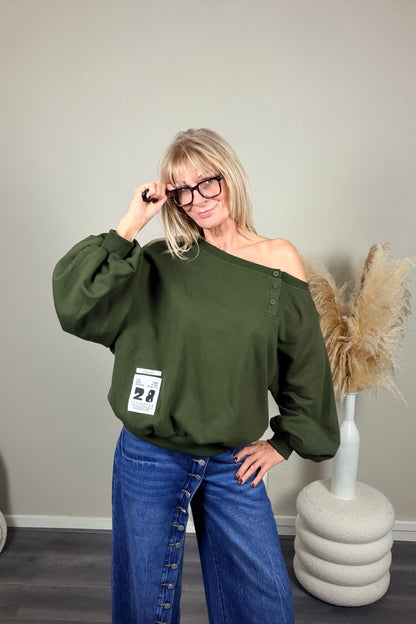 Mochy 28 sweater Army Green