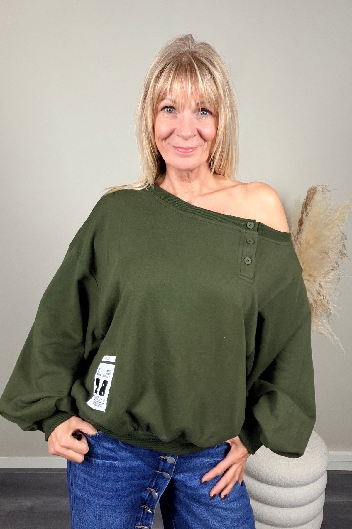 Mochy 28 sweater Army Green