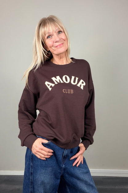 Amour Club Sweater Chocolat