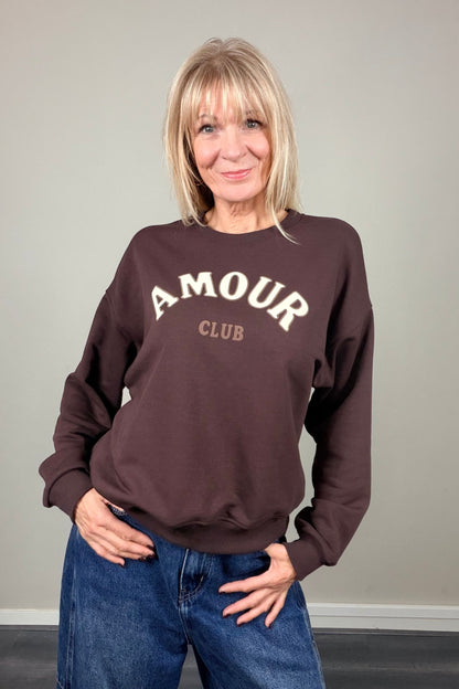 Amour Club Sweater Chocolat