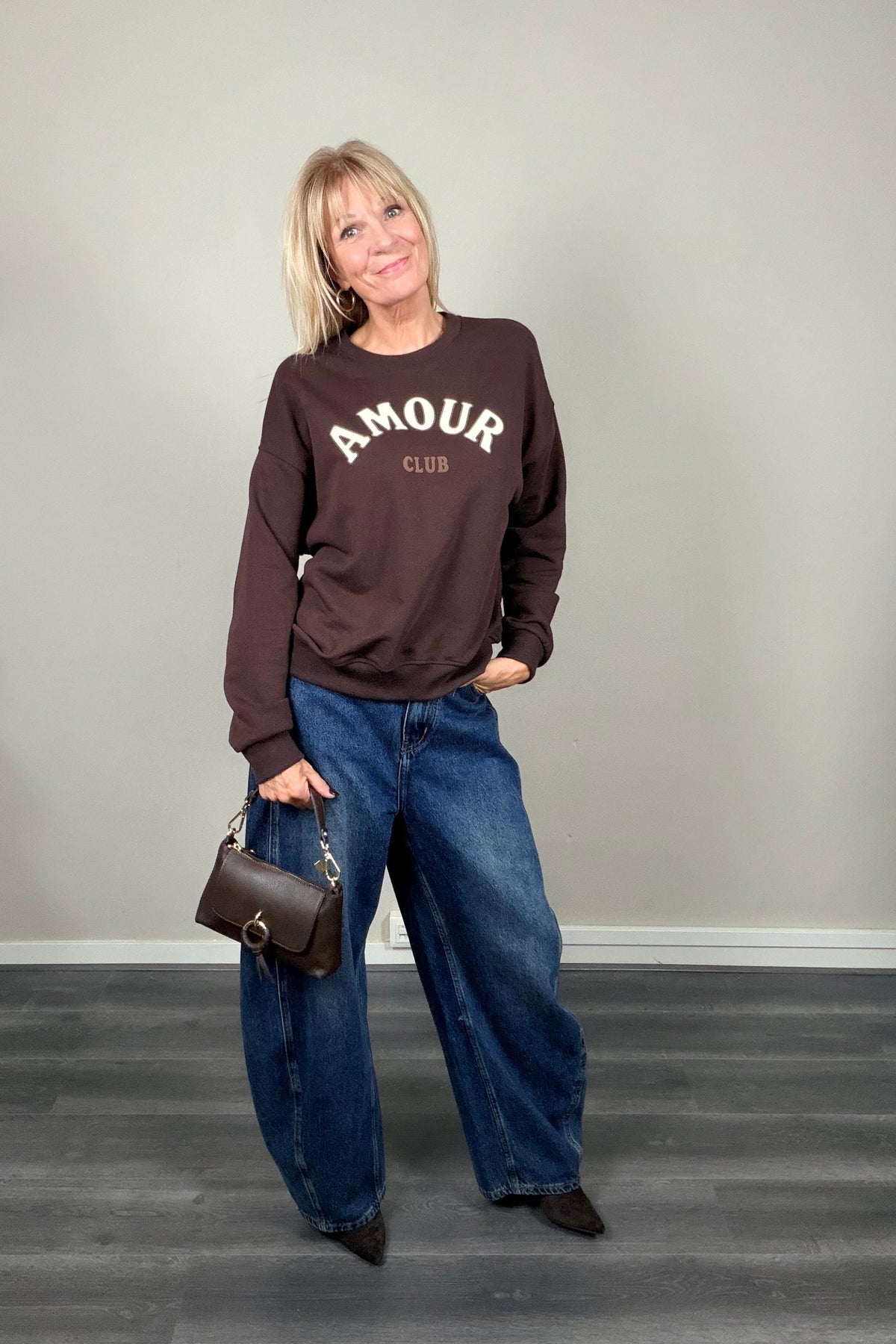 Amour Club Sweater Chocolat