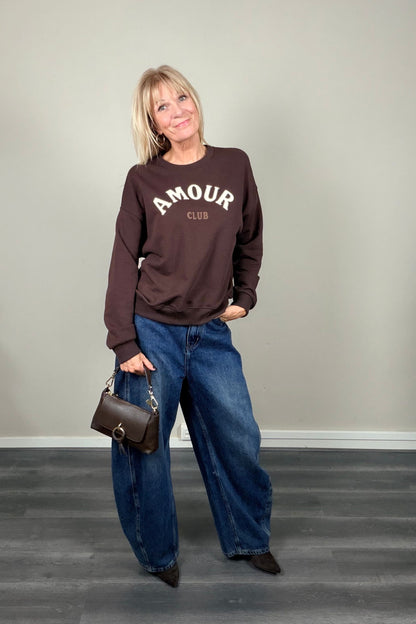 Amour Club Sweater Chocolat