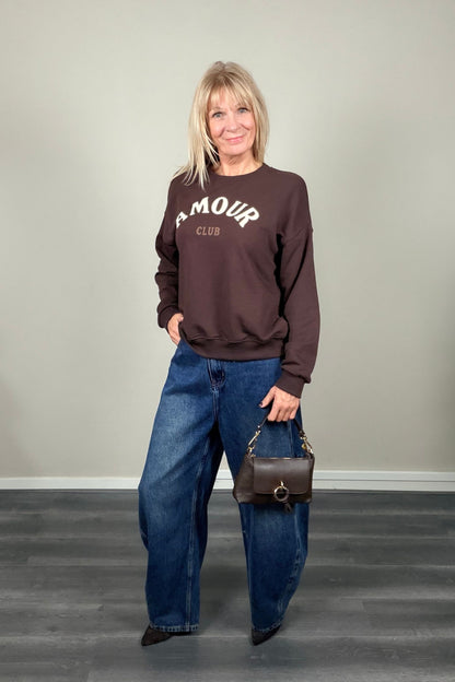 Amour Club Sweater Chocolat