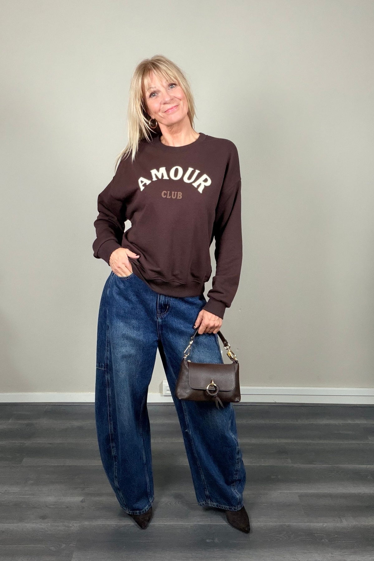Amour Club Sweater Chocolat