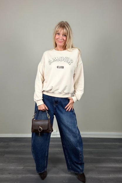 Amour Club Sweater Crème