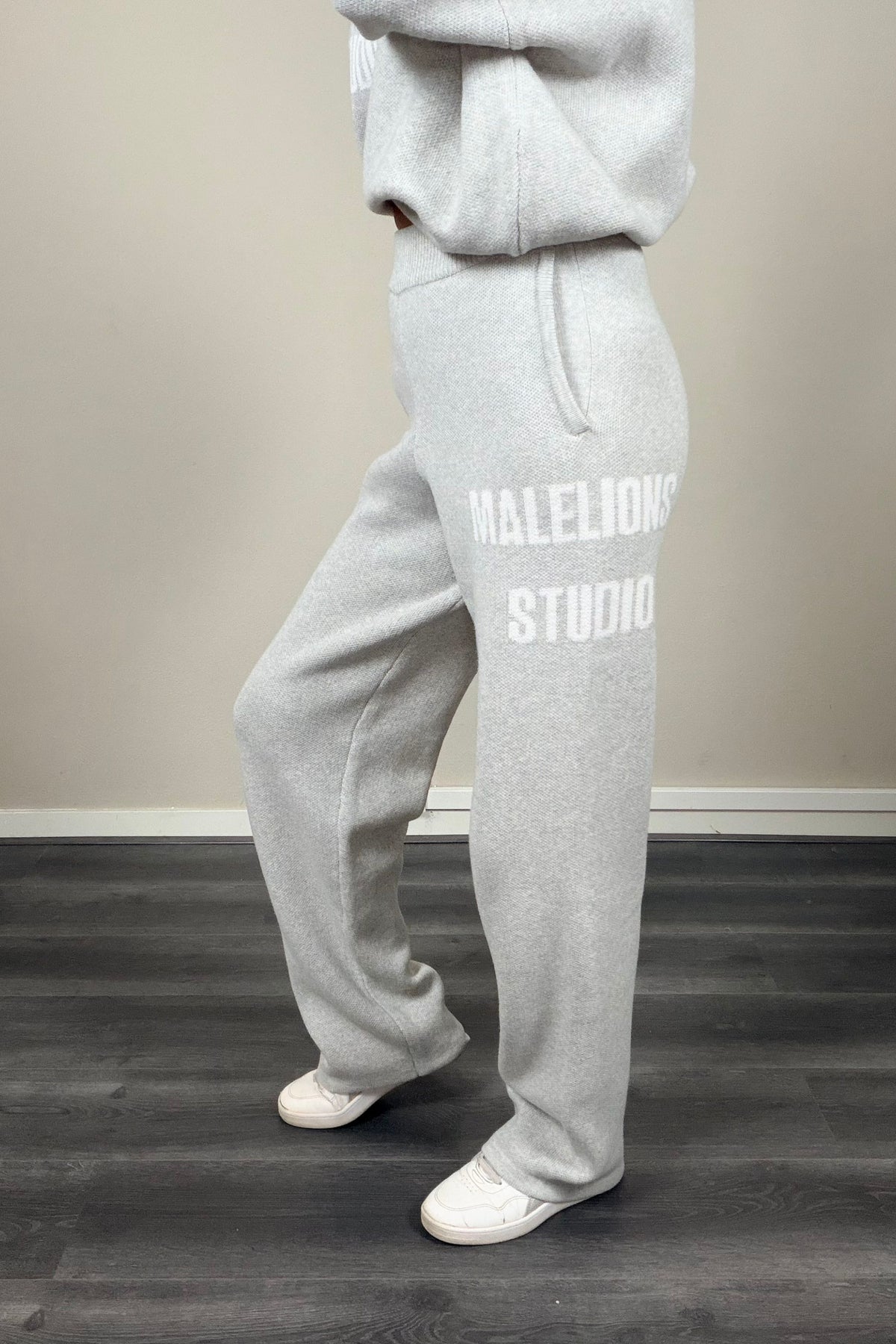 Malelions Studio Sweater Grey