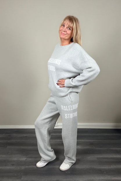 Malelions Studio Sweater Grey