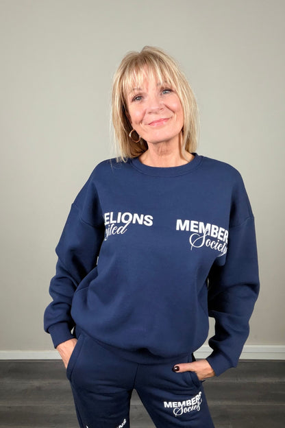 Malelions Society Sweater Navy