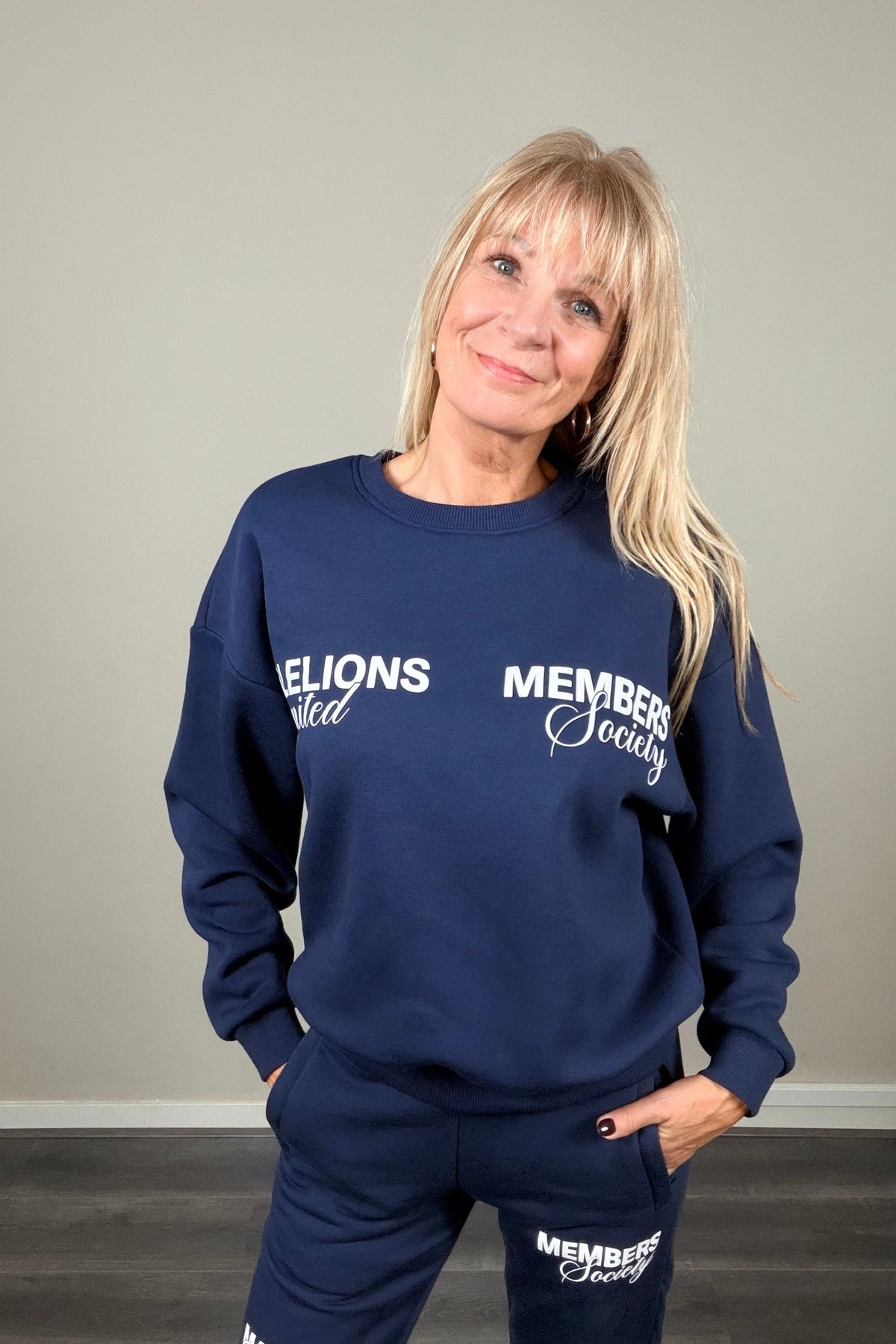 Malelions Society Sweater Navy