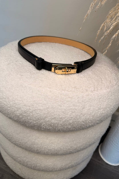 Stella belt Black Leather